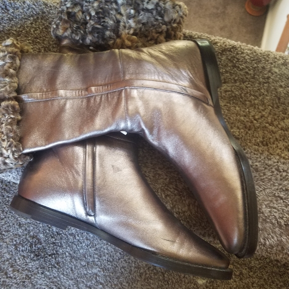 Rodo Metallic Leather Italian Boots - Picture 7 of 7